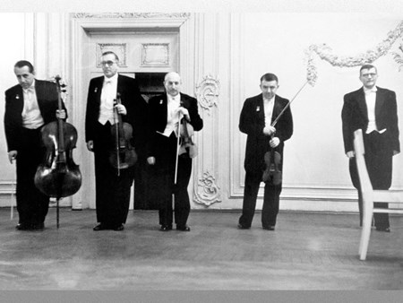 <p>With the Beethoven Quartet on the stage of the Mal…</p>
