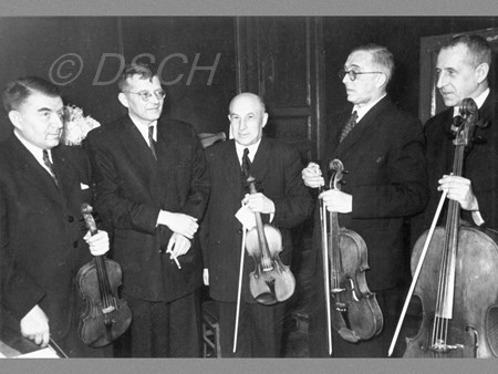 <p>Shostakovich and the Beethoven Quartet on the open…</p>