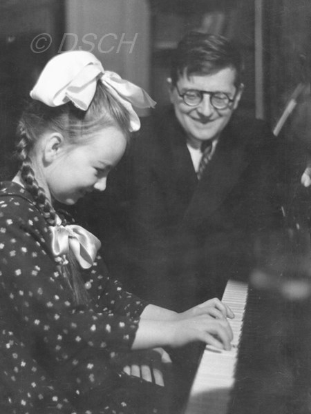 <p>Shostakovich listens to his daughter playing. 31 D…</p>