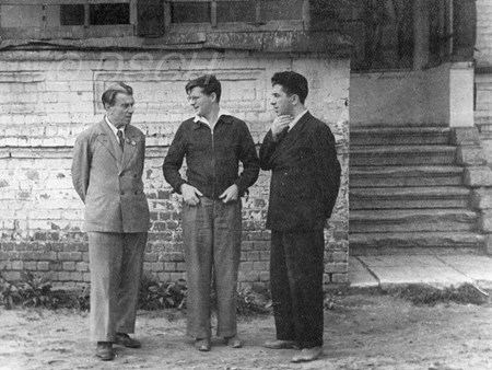 <p>With Reinhold Glier and Aram Khachaturian.<br />Photo by…</p>