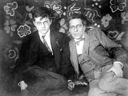 <p>With Vsevolod Meyerhold in his flat on Bryusov Lan…</p>