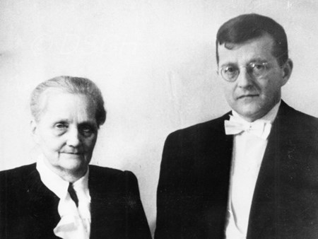 <p>With his mother Sofia Vassilyevna Shostakovich in …</p>