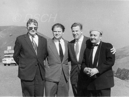 <p>Dmitri Shostakovich, Tikhon Khrennikov, Boris Yaru…</p>