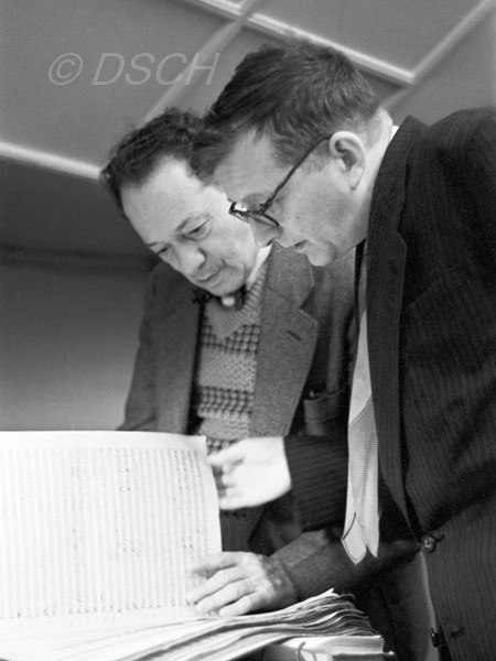 <p>With Grigory Stolyarov during a rehearsal of the o…</p>
