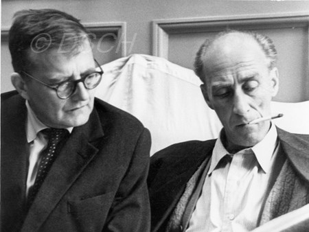 <p>With Yevgeni Mravinsky. 23 September 1961.<br />Photo by…</p>