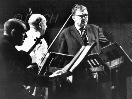 <p>On the stage of the Maly Hall during a night rehea…</p>