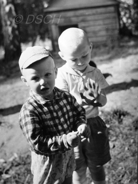 <p>Dmitri Dmitriyevich′s grandsons Nikolai and Andrei…</p>