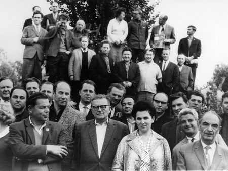 <p>Kiev, on 14 September 1965, after recording the ph…</p>