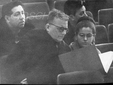 <p>With Alexander Yurlov (left) during the rehearsal …</p>