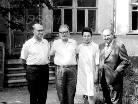 <p>In Zhukovka after the first rehearsal of ‘Seven Po…</p>