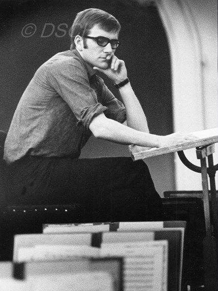 <p>Maxim Shostakovich during a rehearsal.<br />Photo by V. …</p>