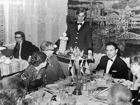 <p>During the farewell dinner on the ‘Mikhail Lermont…</p>