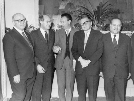<p>Mikhail Chulaki, Mstislav Rostropovich, Benjamin B…</p>