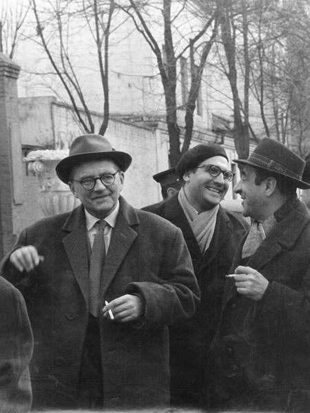 <p>Dmitri Shostakovich, Vassili Zagorsky, and Arkadi …</p>
