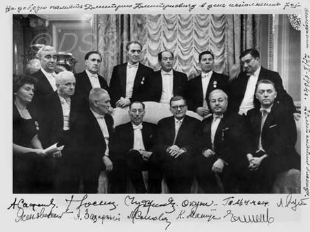 <p>On 27 January 1964, after the concert in honour of…</p>