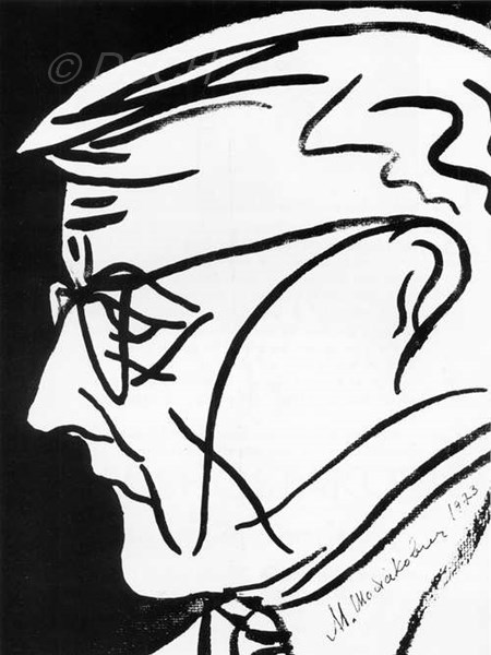 <p>Portrait of Dmitri Shostakovich by Maxim Shostakov…</p>