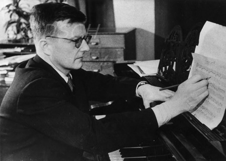 <p>Shostakovich photo portrait 02/01/1951</p>